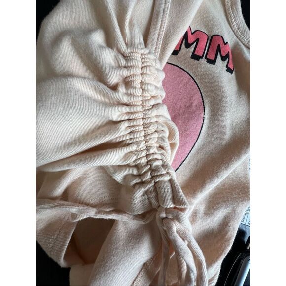 The Flintstones One Shoulder Ruched Tank With Bamm Bamm and Pebbles - Picture 3 of 4